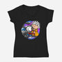 The Great Beagle Wave-Womens-V-Neck-Tee-drbutler