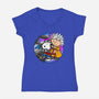 The Great Beagle Wave-Womens-V-Neck-Tee-drbutler