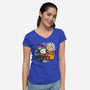 The Great Beagle Wave-Womens-V-Neck-Tee-drbutler