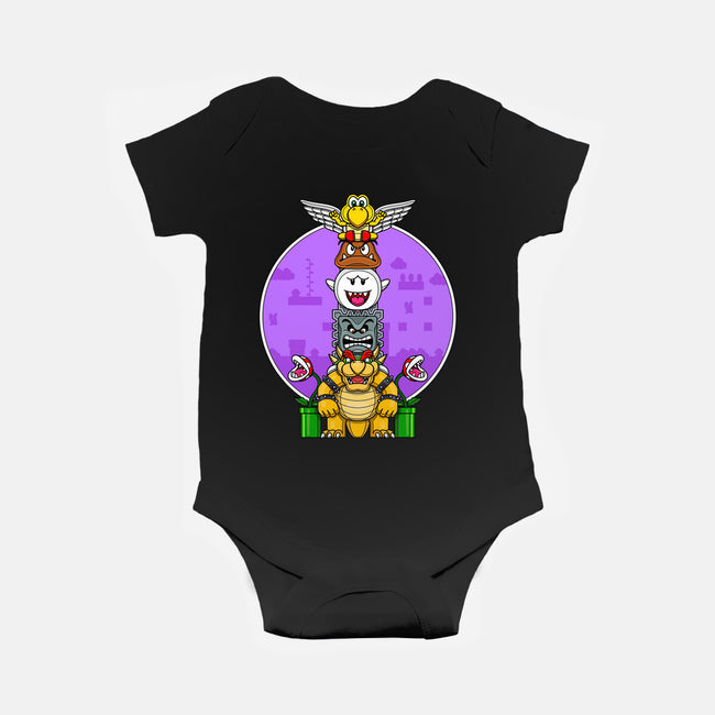 Team Bowser-Baby-Basic-Onesie-drbutler