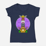 Team Bowser-Womens-V-Neck-Tee-drbutler