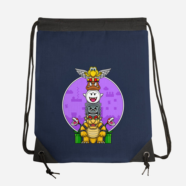 Team Bowser-None-Drawstring-Bag-drbutler