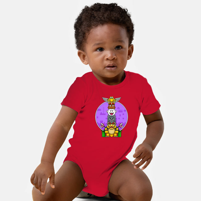 Team Bowser-Baby-Basic-Onesie-drbutler