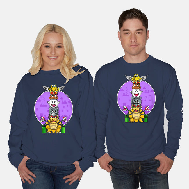 Team Bowser-Unisex-Crew Neck-Sweatshirt-drbutler
