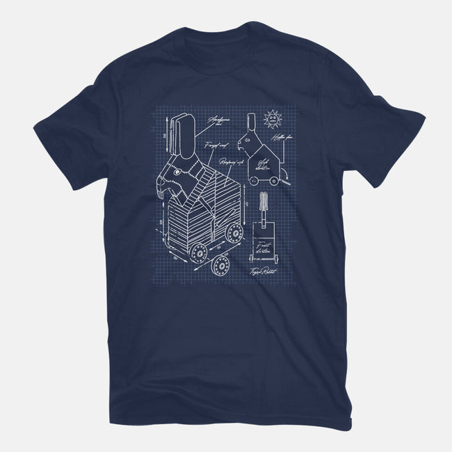Trojan Rabbit Blueprints-Mens-Premium-Tee-drbutler