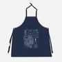 Trojan Rabbit Blueprints-Unisex-Kitchen-Apron-drbutler
