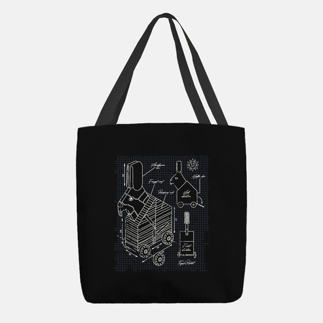 Trojan Rabbit Blueprints-None-Basic Tote-Bag-drbutler