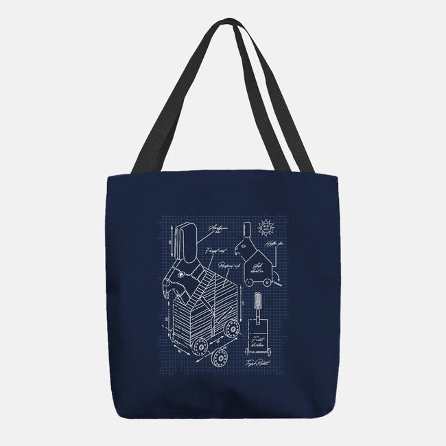 Trojan Rabbit Blueprints-None-Basic Tote-Bag-drbutler