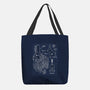 Trojan Rabbit Blueprints-None-Basic Tote-Bag-drbutler