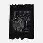 Trojan Rabbit Blueprints-None-Polyester-Shower Curtain-drbutler
