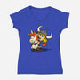 Unicorns And Dungeons-Womens-V-Neck-Tee-drbutler