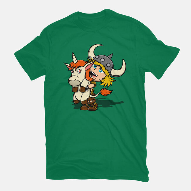 Unicorns And Dungeons-Womens-Fitted-Tee-drbutler