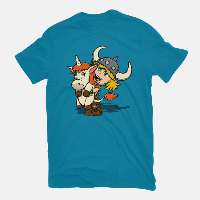 Unicorns And Dungeons-Womens-Fitted-Tee-drbutler