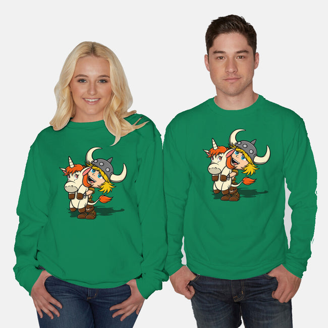 Unicorns And Dungeons-Unisex-Crew Neck-Sweatshirt-drbutler