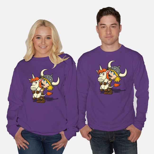 Unicorns And Dungeons-Unisex-Crew Neck-Sweatshirt-drbutler