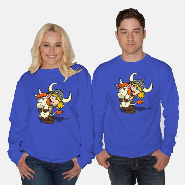 Unicorns And Dungeons-Unisex-Crew Neck-Sweatshirt-drbutler