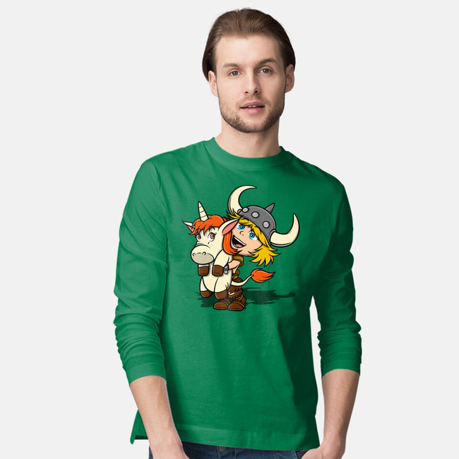 Unicorns And Dungeons-Mens-Long Sleeved-Tee-drbutler