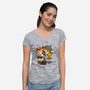 Unicorns And Dungeons-Womens-V-Neck-Tee-drbutler