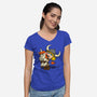 Unicorns And Dungeons-Womens-V-Neck-Tee-drbutler