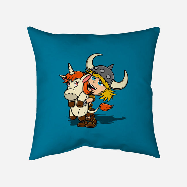 Unicorns And Dungeons-None-Removable Cover w Insert-Throw Pillow-drbutler