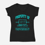 Property Of MDR-Womens-V-Neck-Tee-drbutler