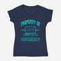 Property Of MDR-Womens-V-Neck-Tee-drbutler