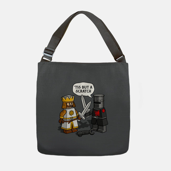 Tis But A Block Scratch-None-Adjustable Tote-Bag-drbutler