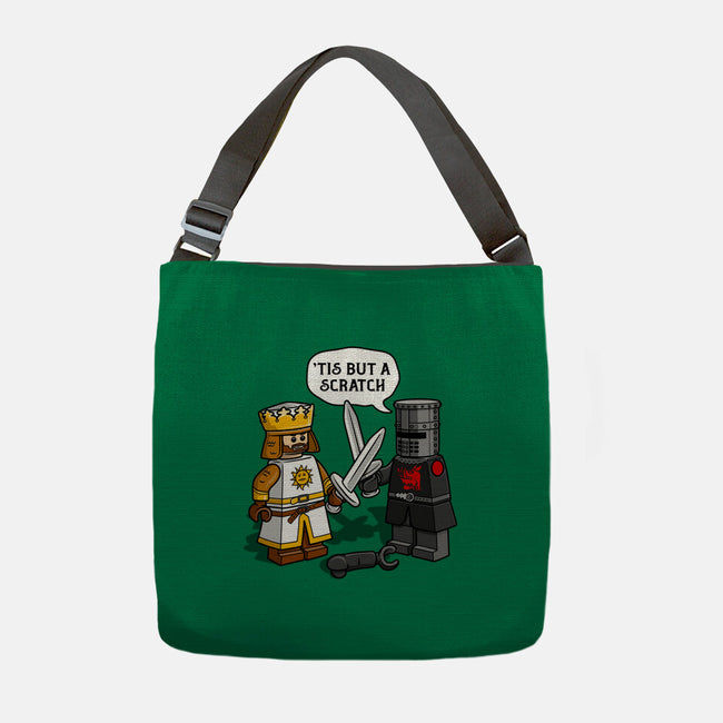 Tis But A Block Scratch-None-Adjustable Tote-Bag-drbutler