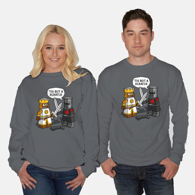 Tis But A Block Scratch-Unisex-Crew Neck-Sweatshirt-drbutler