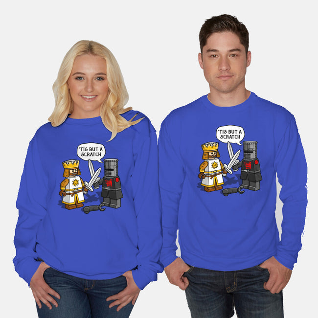 Tis But A Block Scratch-Unisex-Crew Neck-Sweatshirt-drbutler