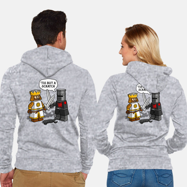 Tis But A Block Scratch-Unisex-Zip-Up-Sweatshirt-drbutler