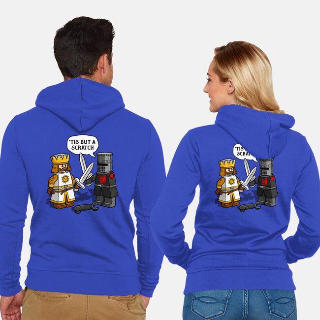 Tis But A Block Scratch-Unisex-Zip-Up-Sweatshirt-drbutler