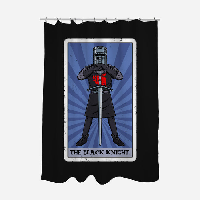 The Black Knight Tarot-None-Polyester-Shower Curtain-drbutler