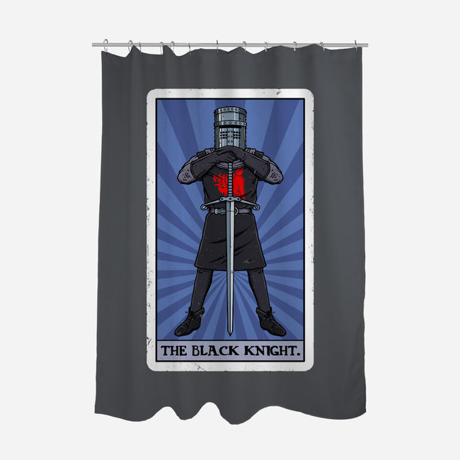 The Black Knight Tarot-None-Polyester-Shower Curtain-drbutler