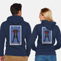 The Black Knight Tarot-Unisex-Zip-Up-Sweatshirt-drbutler