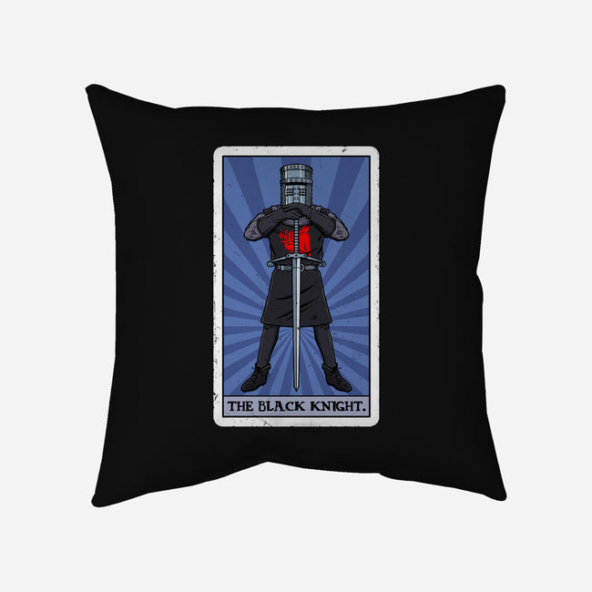 The Black Knight Tarot-None-Removable Cover w Insert-Throw Pillow-drbutler