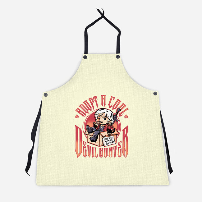 Adopt A Devil Hunter-Unisex-Kitchen-Apron-demonigote