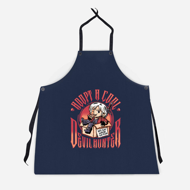Adopt A Devil Hunter-Unisex-Kitchen-Apron-demonigote