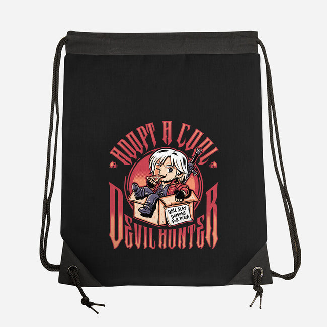 Adopt A Devil Hunter-None-Drawstring-Bag-demonigote