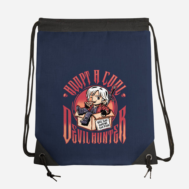 Adopt A Devil Hunter-None-Drawstring-Bag-demonigote