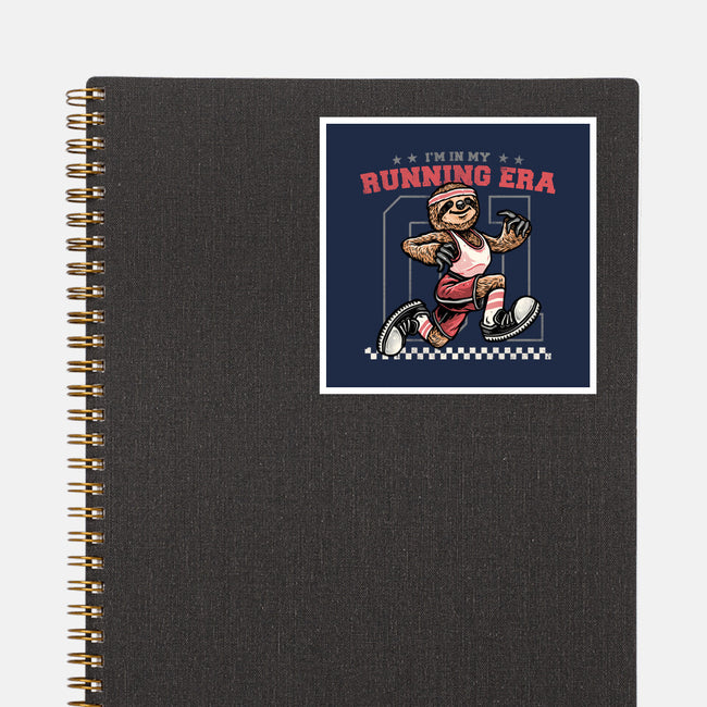 I’m In My Running Era-None-Glossy-Sticker-glitchygorilla
