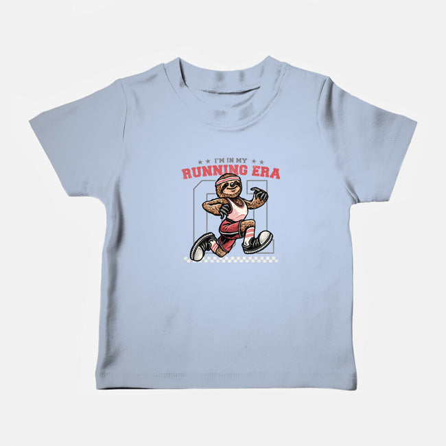 I’m In My Running Era-Baby-Basic-Tee-glitchygorilla