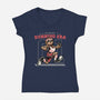 I’m In My Running Era-Womens-V-Neck-Tee-glitchygorilla