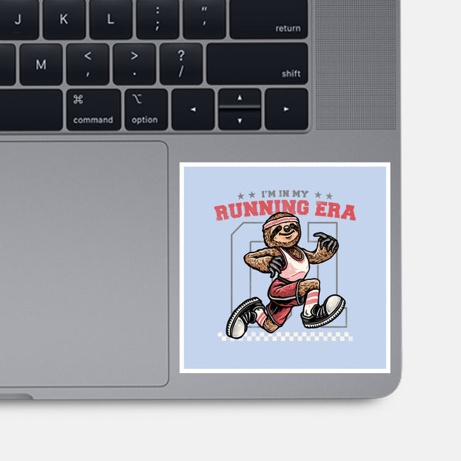 I’m In My Running Era-None-Glossy-Sticker-glitchygorilla