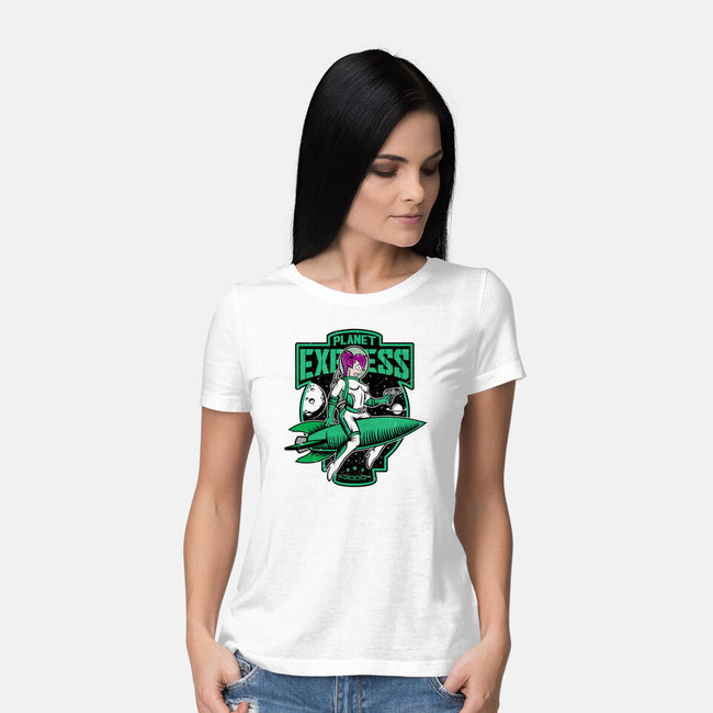 The Planet Ex Girl-Womens-Basic-Tee-SuperEdu