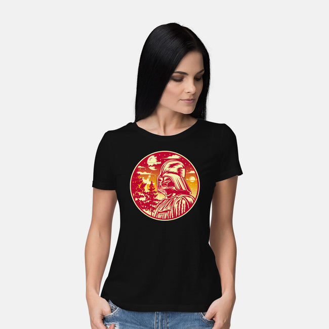 A Master Under The Sunset-Womens-Basic-Tee-SuperEdu
