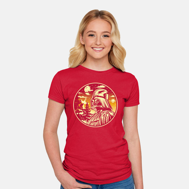 A Master Under The Sunset-Womens-Fitted-Tee-SuperEdu
