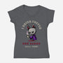 Morning Vampire Problems-Womens-V-Neck-Tee-FunkVampire