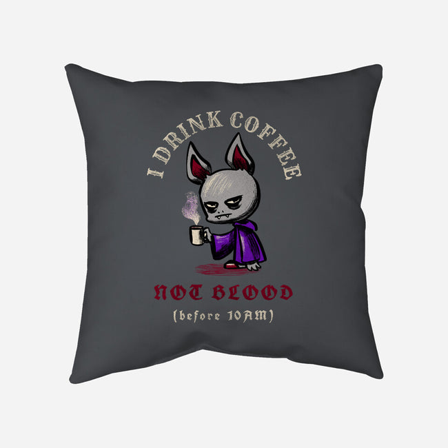 Morning Vampire Problems-None-Removable Cover w Insert-Throw Pillow-FunkVampire