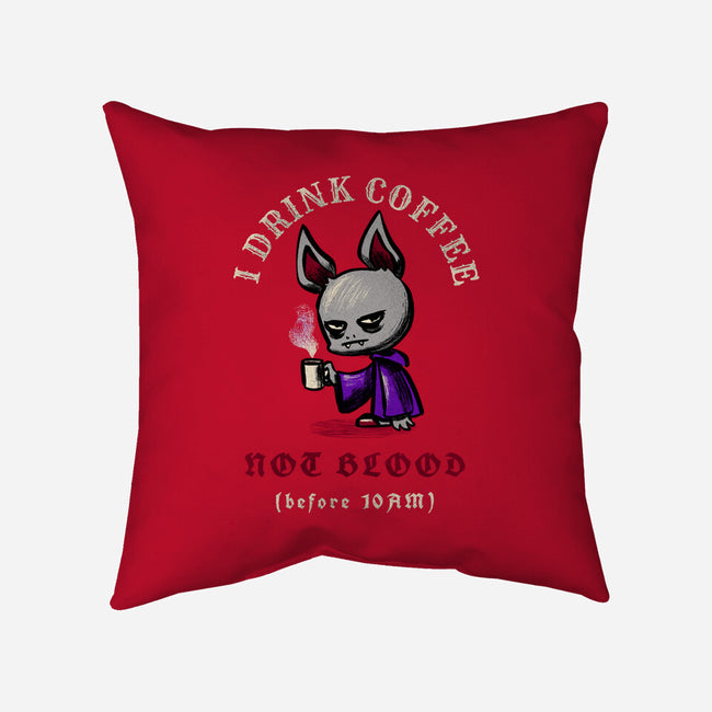 Morning Vampire Problems-None-Removable Cover w Insert-Throw Pillow-FunkVampire